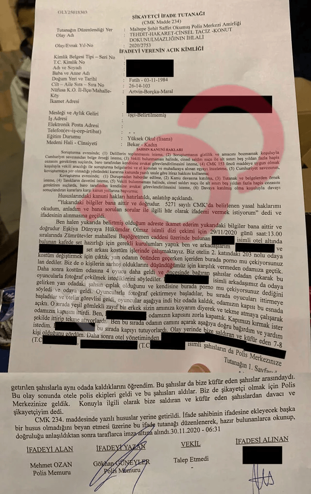 Eşkıya Dünyaya Hükümdar Olmaz dizisi ekibinden 3 kadın çalışana cinsel saldırı girişimi