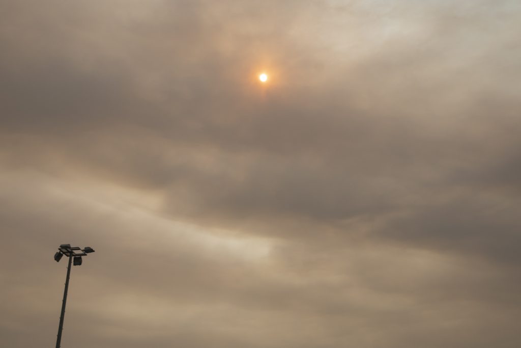 Yangın bölgesindeki dumanlar İzmir'in gökyüzünü kapladı