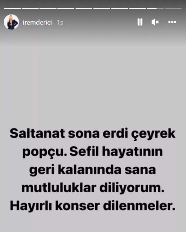 İrem Derici'den Cem Belevi'ye: "Saltanatın sona erdi çeyrek popçu, sefil hayatının geri kalanında..."