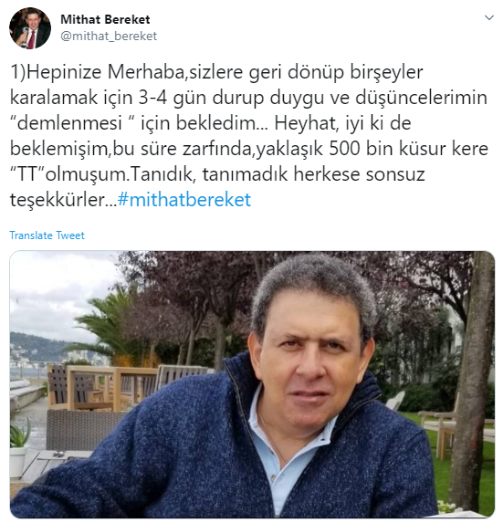 Mithat Bereket gazeteciliği neden bıraktığını açıkladı