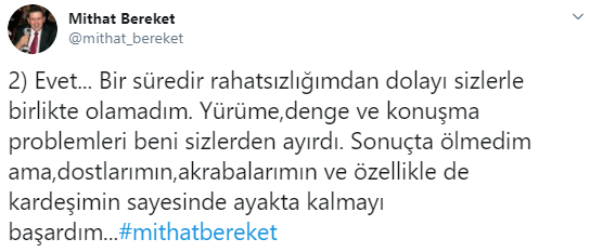 Mithat Bereket gazeteciliği neden bıraktığını açıkladı