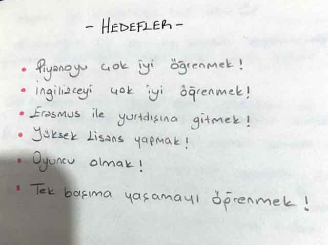 Ceren Özdemir’in günlüğüne yazdığı hayalleri ortaya çıktı