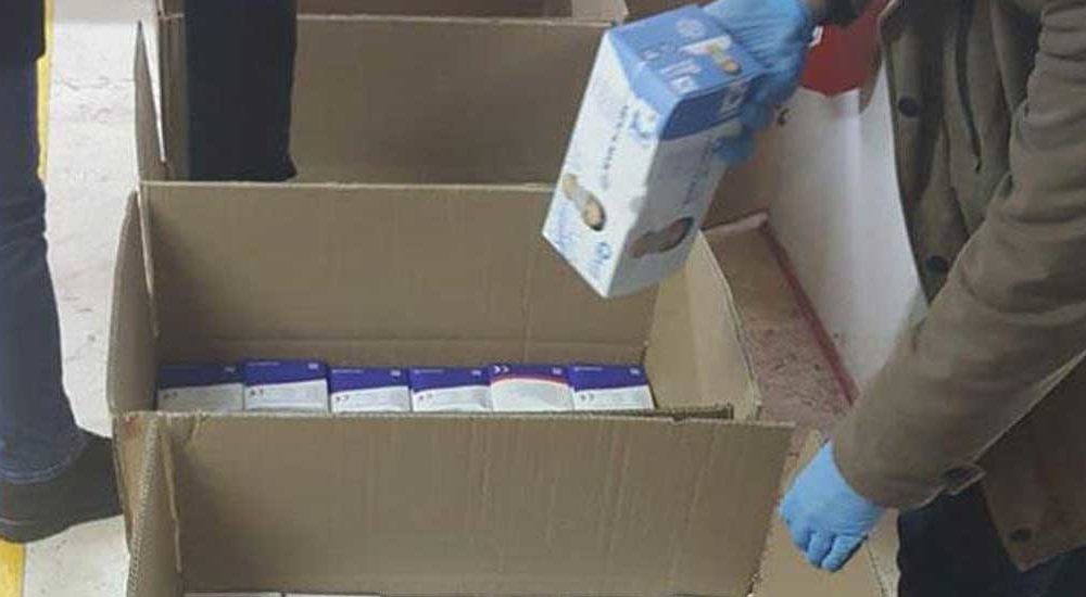 İstanbul'da kaçak üretilen 25 bin maskeye el konuldu 4 kacak-maske-baskını