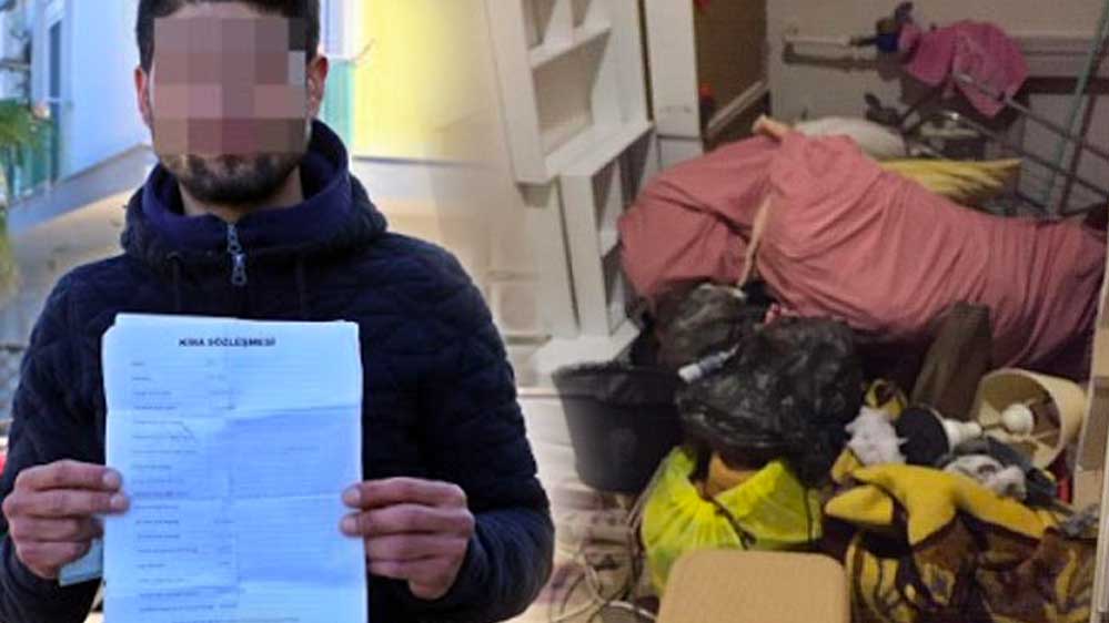 Kirasını-ödeyemeyen-vatandaşın-kapısını-çilingirle-açtı,-eşyalarını-dışarı-bıraktı