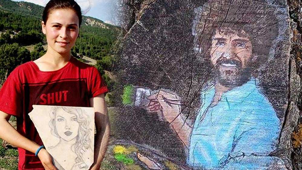 Eserleri doğayı süsleyen 'Çoban ressam'