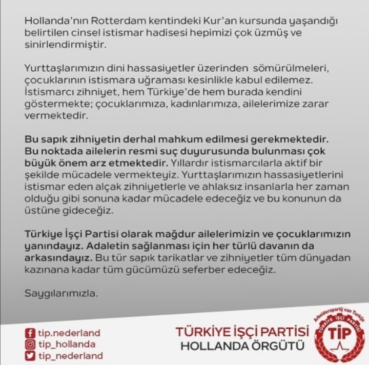Hollanda'da çocuklara istismarla suçlanan imam Türkiye'ye kaçtı