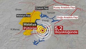 Malatya'da 5,2 büyüklüğünde deprem!