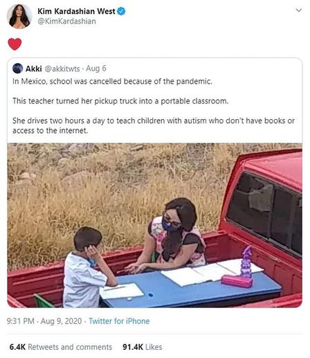 Öğretmenin eğitim aşkı: Otizmli öğrencileri için kamyonetin arkasını sınıfa çevirdi!