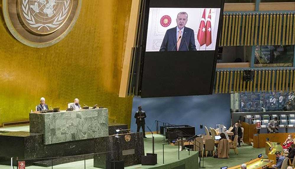 Erdoğan’ın sözleri üzerine İsrail'in BM Daimi Temsilcisi salonu terk etti