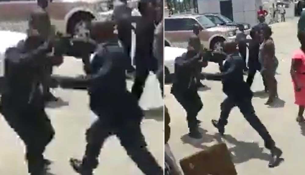 Gine Başkanı, Çalışma Bakanı'nı sokak ortasında tekme tokat dövdü