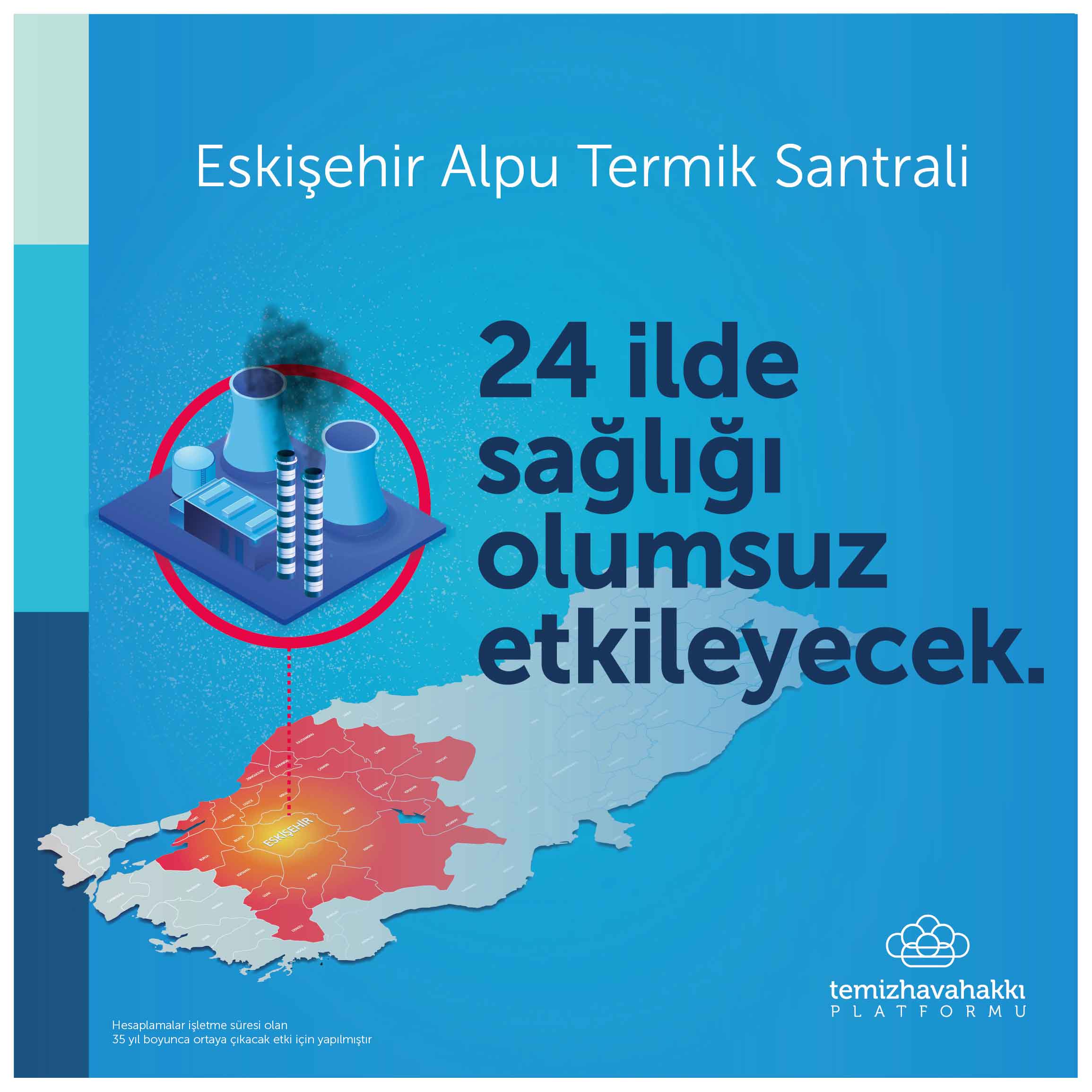 Eskişehir’de planlanan termik santral 11 milyon insanın sağlığına mal olacak