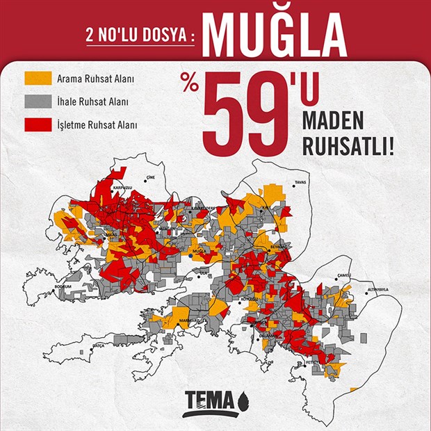 Yüzde 59’u maden ruhsatlı Muğla’yı bin 449 parçaya bölmüşler!