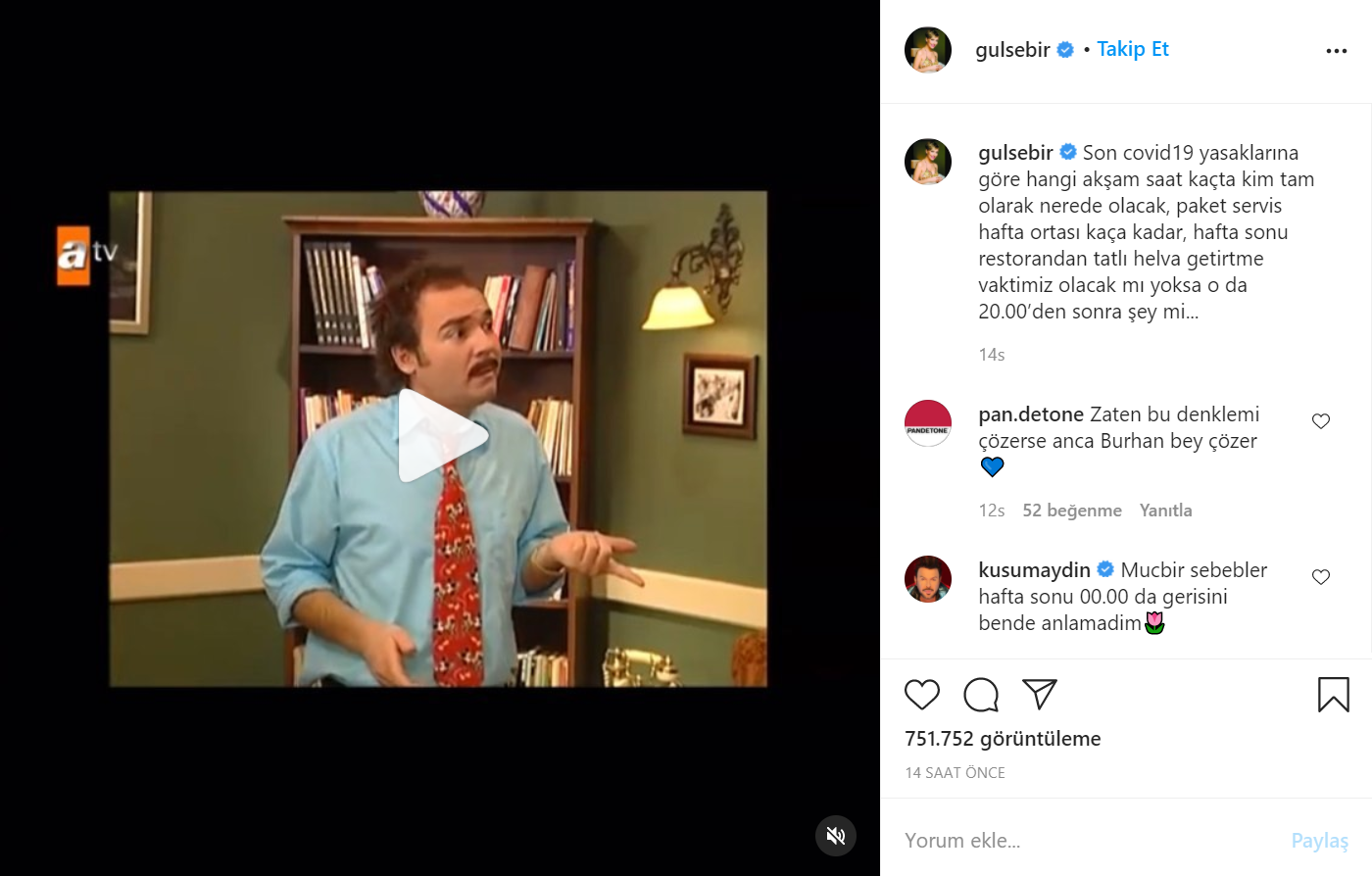 Gülse Birsel'den koronavirüs kısıtlamalarına 'Avrupa Yakası' göndermesi