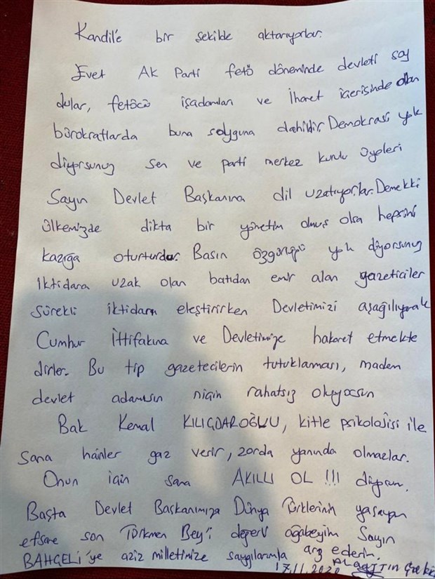 Alaattin Çakıcı’dan CHP Genel Başkanı Kılıçdaroğlu’na tehdit!