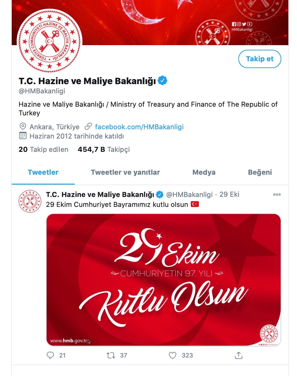 Berat Albayrak’ın istifasının ardından Bakanlığın Twitter hesabında dikkat çeken değişim