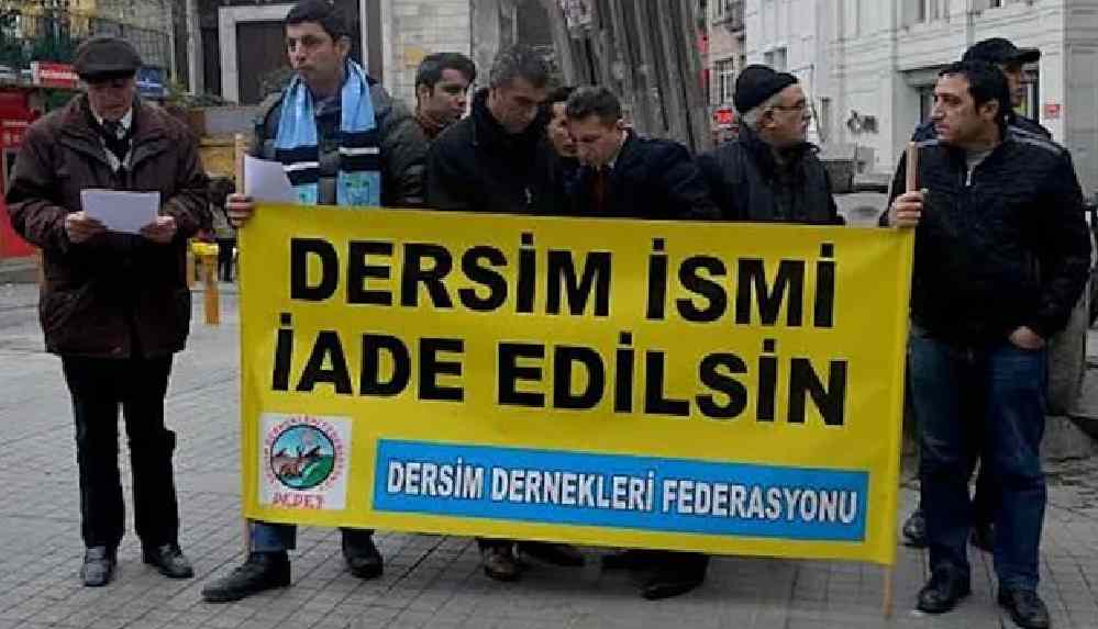 'Dersim' ismi reddedildi