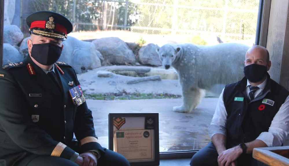 Kanada ordusunun "çavuş" kutup ayısı "uzman çavuş" oldu
