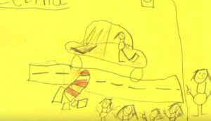 Polis, kaza yapıp kaçan sürücünün izini altı yaşındaki çocukların çizdiği resimlerle sürüyor