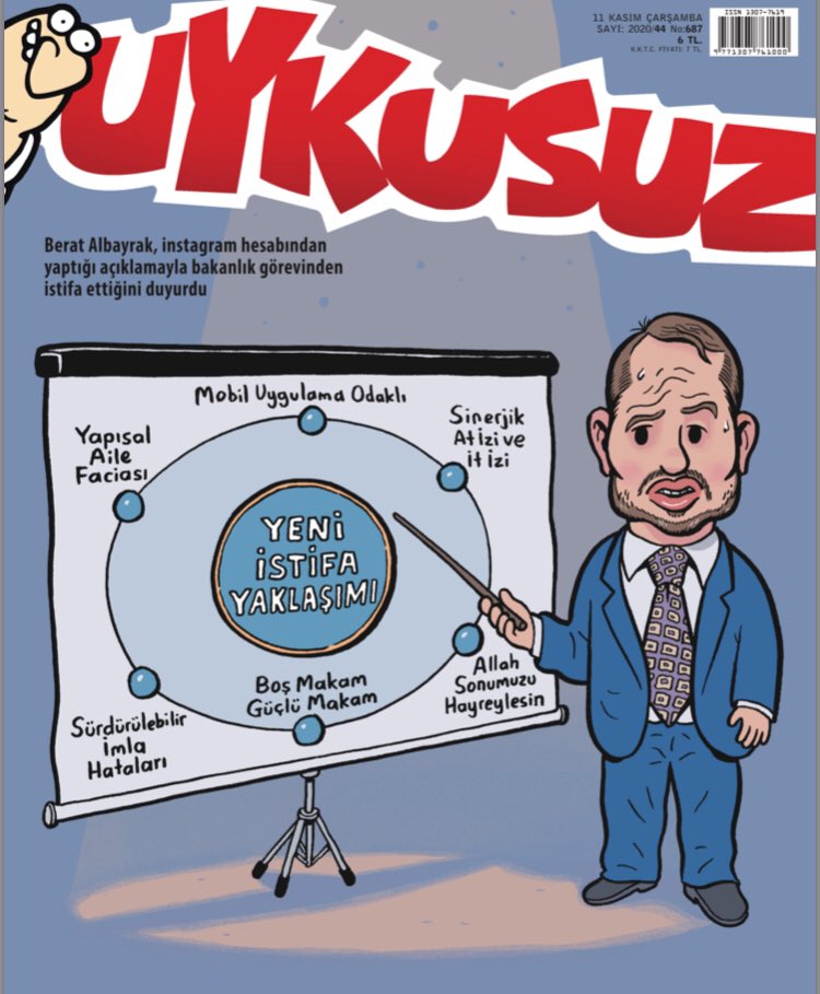 Uykusuz'dan dikkat çeken Berat Albayrak istifa kapağı