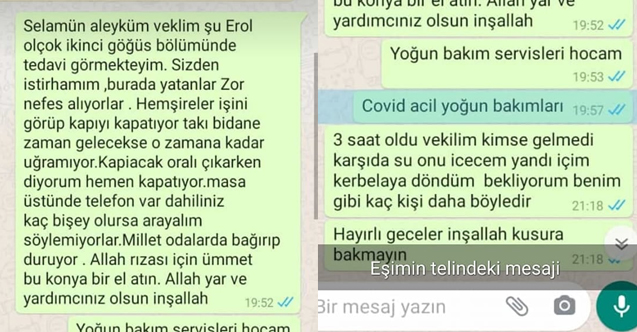 Covid-19’dan ölen hasta, hastanede milletvekiline mesaj yazmış: 3 saattir kimse gelmedi 3 Covid-19’dan ölen hasta, hastanede milletvekiline mesaj yazmış: 3 saattir kimse gelmedi