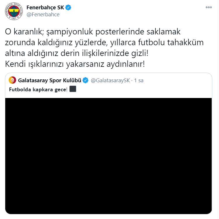 Galatasaray ile Fenerbahçe arasındaki paylaşım düellosu