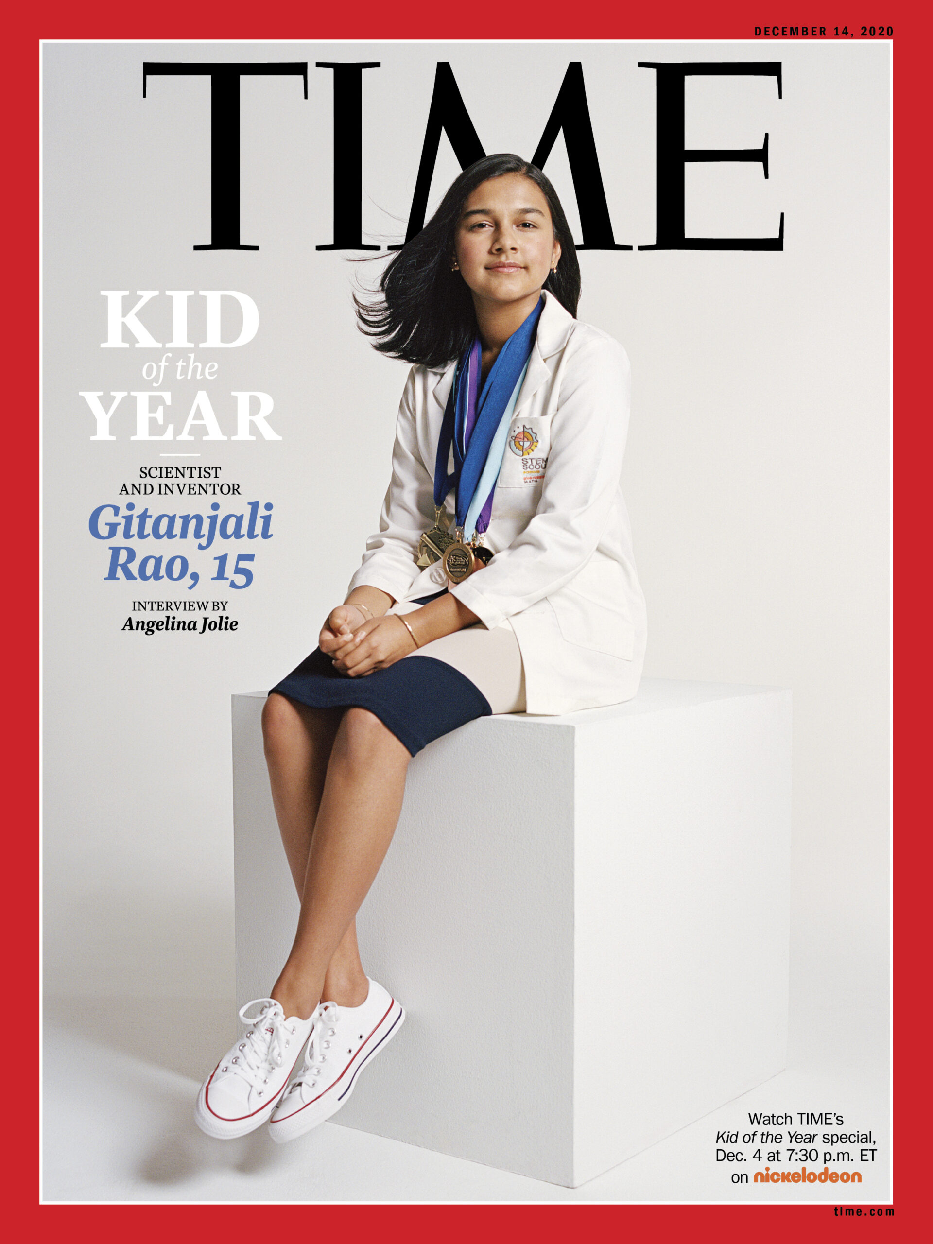 Time dergisi, 15 yaşındaki bilim insanı Gitanjali Rao'yu 'Yılın Çocuğu' seçti