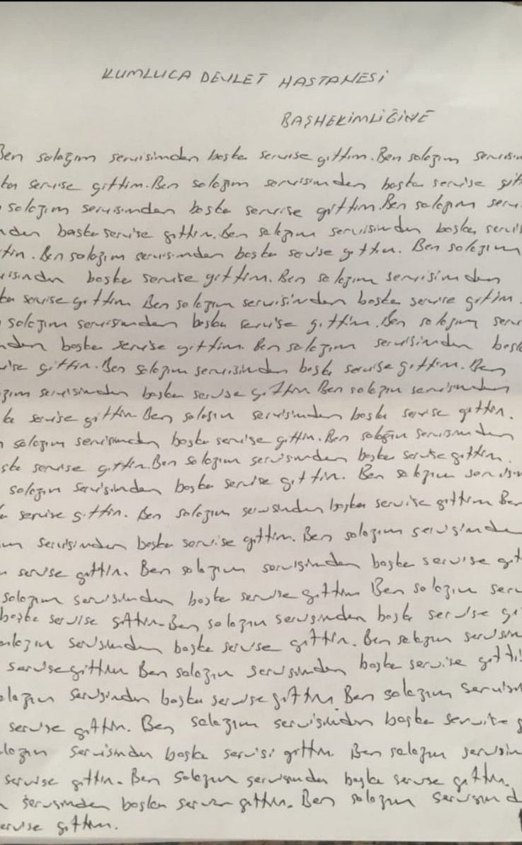 Kumluca Devlet Hastanesi'nde başhekimden hemşireye 'Ben salağım görev yerimi terk ettim' cezası 3 Kumluca Devlet Hastanesi'nde başhekimden hemşireye 'Ben salağım görev yerimi terk ettim' cezası