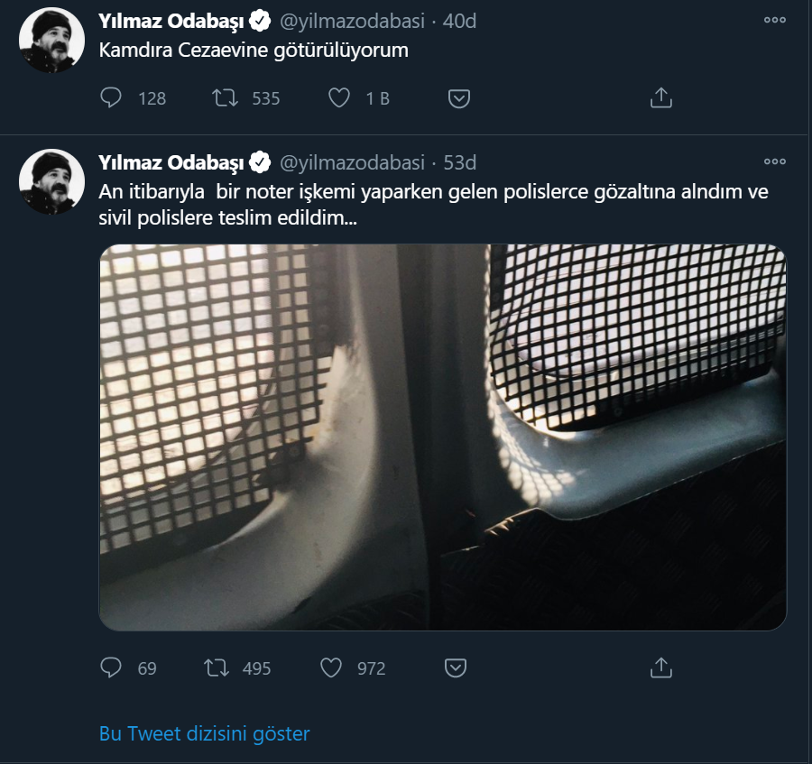 Şair ve yazar Yılmaz Odabaşı tutuklandı