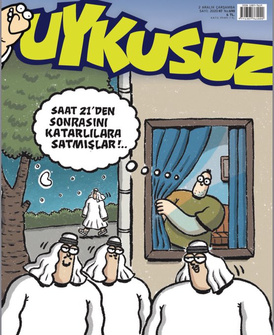 Uykusuz'dan dikkat çeken 'Katar' kapağı