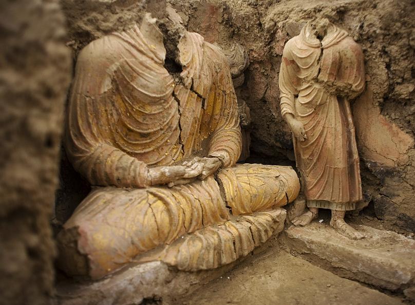 Kabil'deki arkeolojik kazılarda Budist döneme ait eserler bulundu