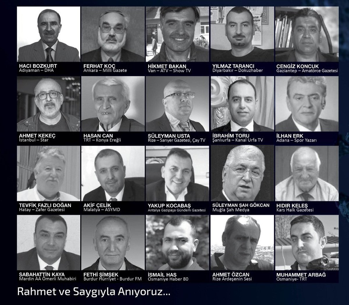 Küresel Gazeteciler Konseyi: Türkiye’de 20 gazeteci coronadan hayatını kaybetti