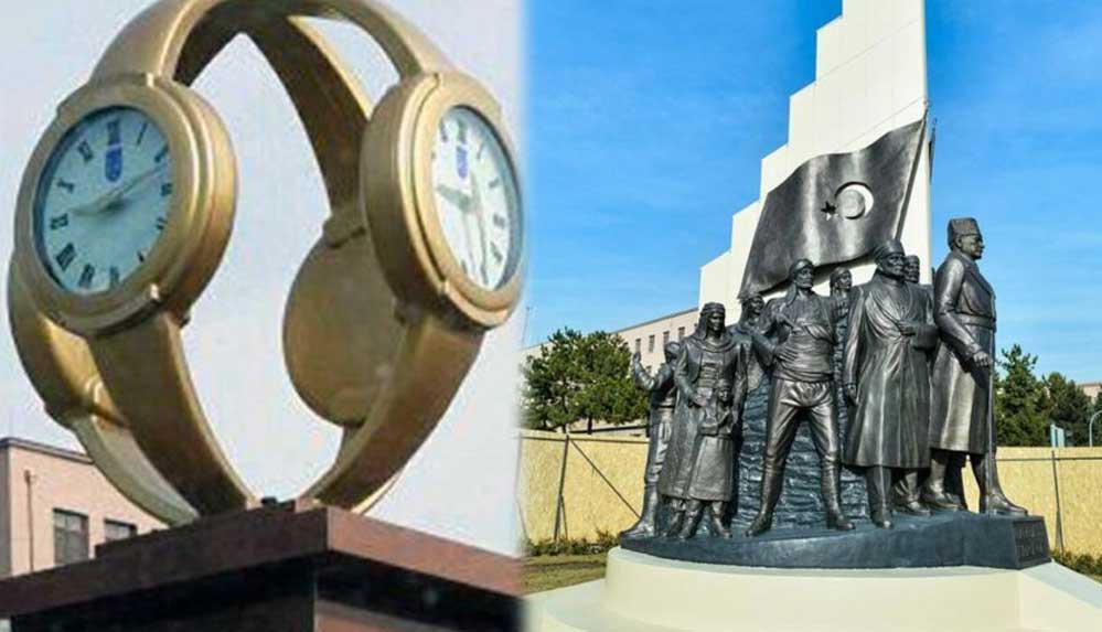 Melih Gökçek’in kol saati heykeli gitti, ‘Kızılca Gün Anıtı’ geldi
