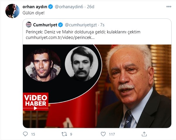 Perinçek'in Mahir Çayan ve Deniz Gezmiş hakkındaki sözlerine tepki yağdı: "Bu zavallı ikisinin yanına bile yaklaşamazdı"