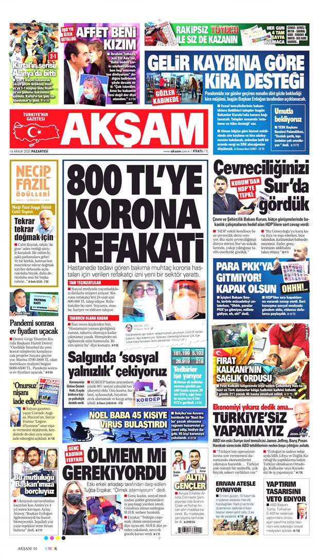 Yandaş Akşam Gazetesi'nden müjde: Refakat sektörü 3 Yandaş Akşam Gazetesi'nden müjde: Refakat sektörü