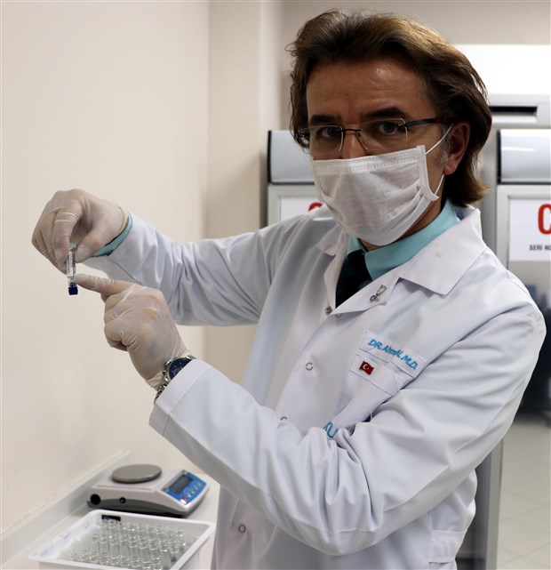 Yerli aşı ve korunduğu oda görüntülendi