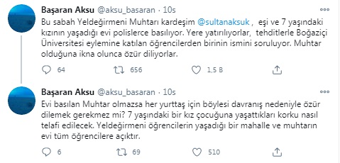 Polis öğrenci evi ararken muhtarın evini bastı 3 Polis öğrenci evi ararken muhtarın evini bastı