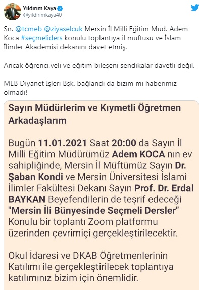 Müftülükler ve cemaatlerden 'seçmeli ders' baskısı