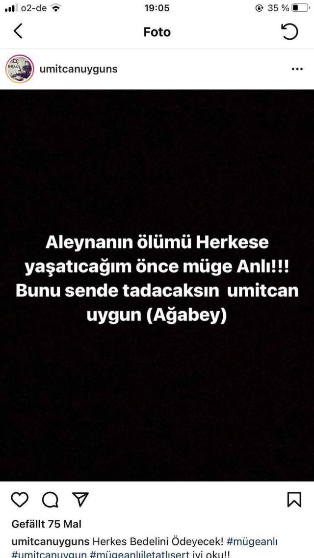 Ümitcan Uygun'un ağabeyinden Müge Anlı'ya tehdit: 'Aleyna'nın ölümünü sen de tadacaksın'