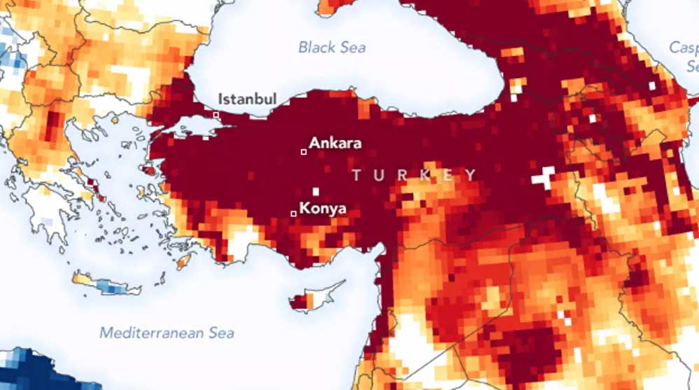 NASA'dan Türkiye'ye kuraklık uyarısı: Böyle devam ederse mahsul üretimi tehlikeye girebilir
