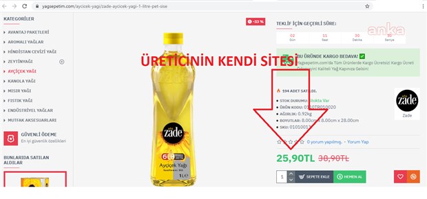 PTT'nin 'ucuz' diye sattığı yağ yüzde 21 daha pahalı çıktı