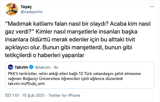 Şehitler üzerinden Boğaziçi provokasyonu