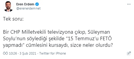 Bu cümleyi bir CHP'li milletvekili kursaydı neler olurdu? 3 Bu cümleyi bir CHP'li milletvekili kursaydı neler olurdu?