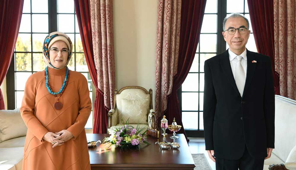 Emine-Erdoğan,-Japonya'nın-Ankara-Büyükelçisi-Kazuhiro-Suzuki-ile-görüştü