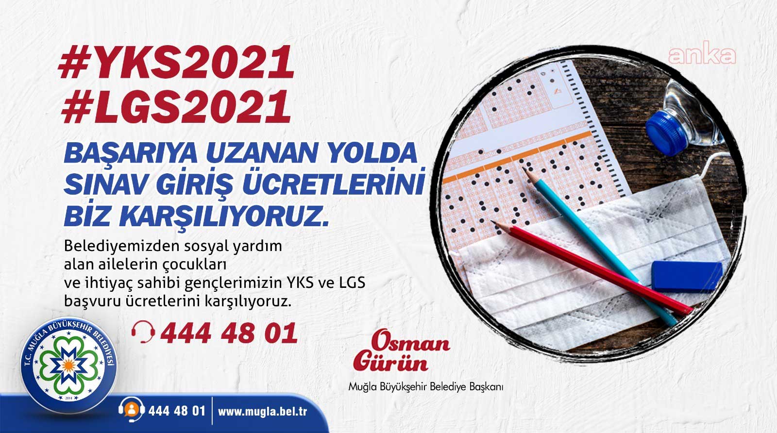 Muğla'da sınav ücretleri Büyükşehir'den