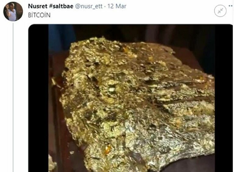 Tweetlerinden bazılarını satılığa çıkaran Nusret, bir tweetini 6 bin dolara sattı