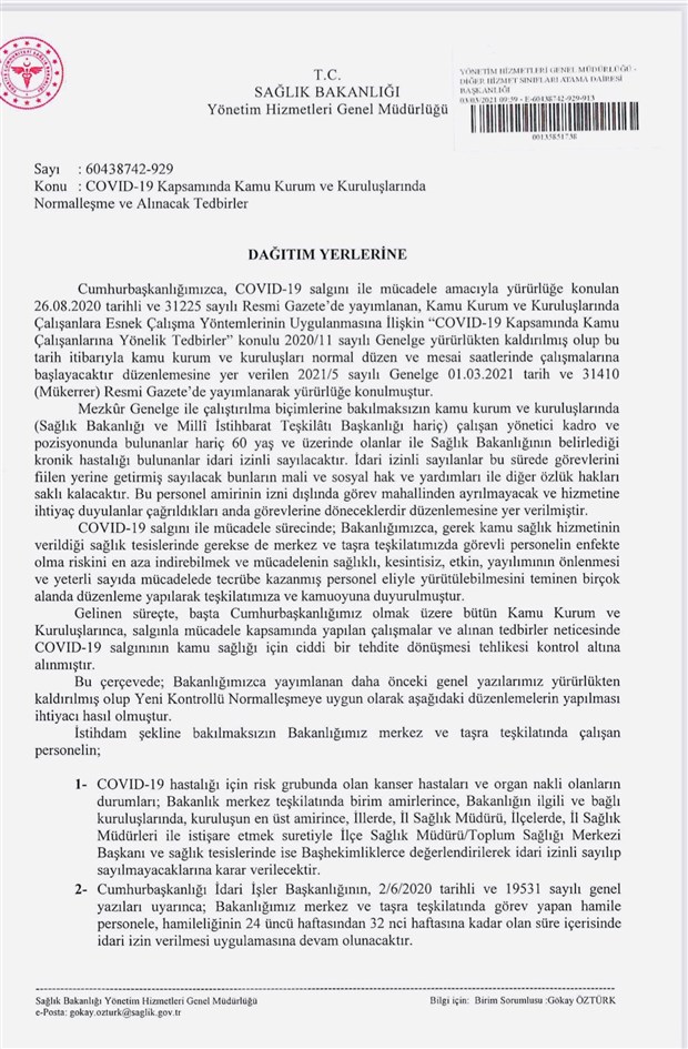 Sağlık Bakanlığı yeni genelge yayımladı: Sağlık çalışanlarının istifa ve görevden çekilme talepleri kabul edilmeyecek