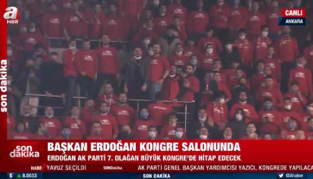 A Haber canlı yayımladı: Lebaleb dolu AKP Kongresinde inanılmaz görüntü