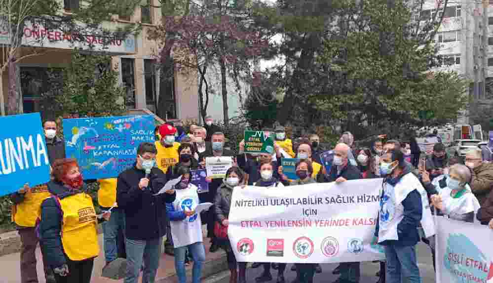 'Şişli Etfal kapatılmasın' eylemi_ 'Sağlık hakkıma dokunma'