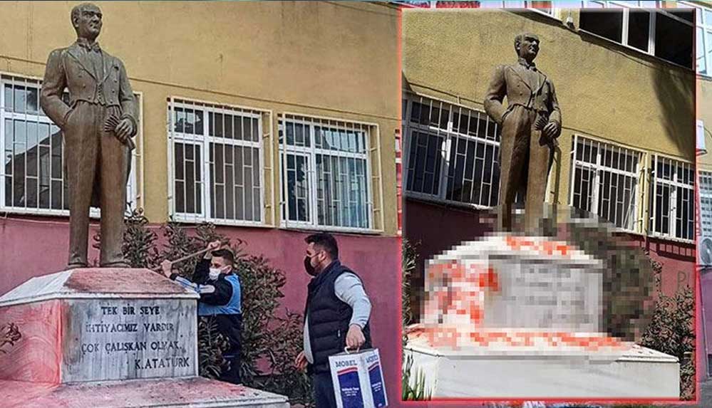 Tekirdağ'da Atatürk heykeline çirkin saldırı 4 Tekirdağ'da-Atatürk-heykeline-çirkin-saldırı