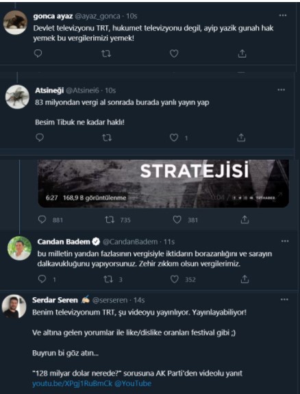 AKP propagandası yapan ve CHP'yi hedef alan kurguyu paylaşan TRT'ye sert tepki